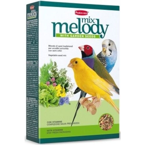 ▷ MelodyMix 300g Padovan- Semillaz Vitaminizadas para Favorecer el Canto de su Pájaro 