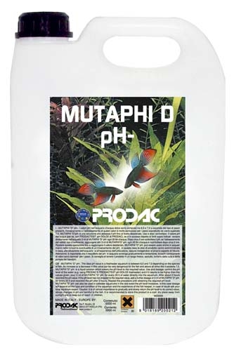 Prodac Mutaphi D 5L.  Reductor de PH en estanques y acuarios