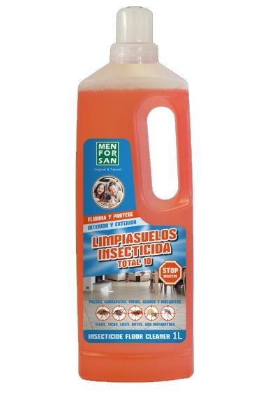 ▷ Limpiasuelos Especial para Mascotas Insecticida Men For San - Interior y Exterior 1L