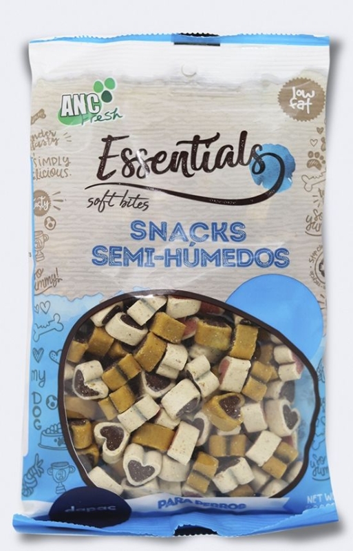 ▷ Snacks Anc Fresh Essentials Corazones 85g - Premios para Perro Semi-Húmedos